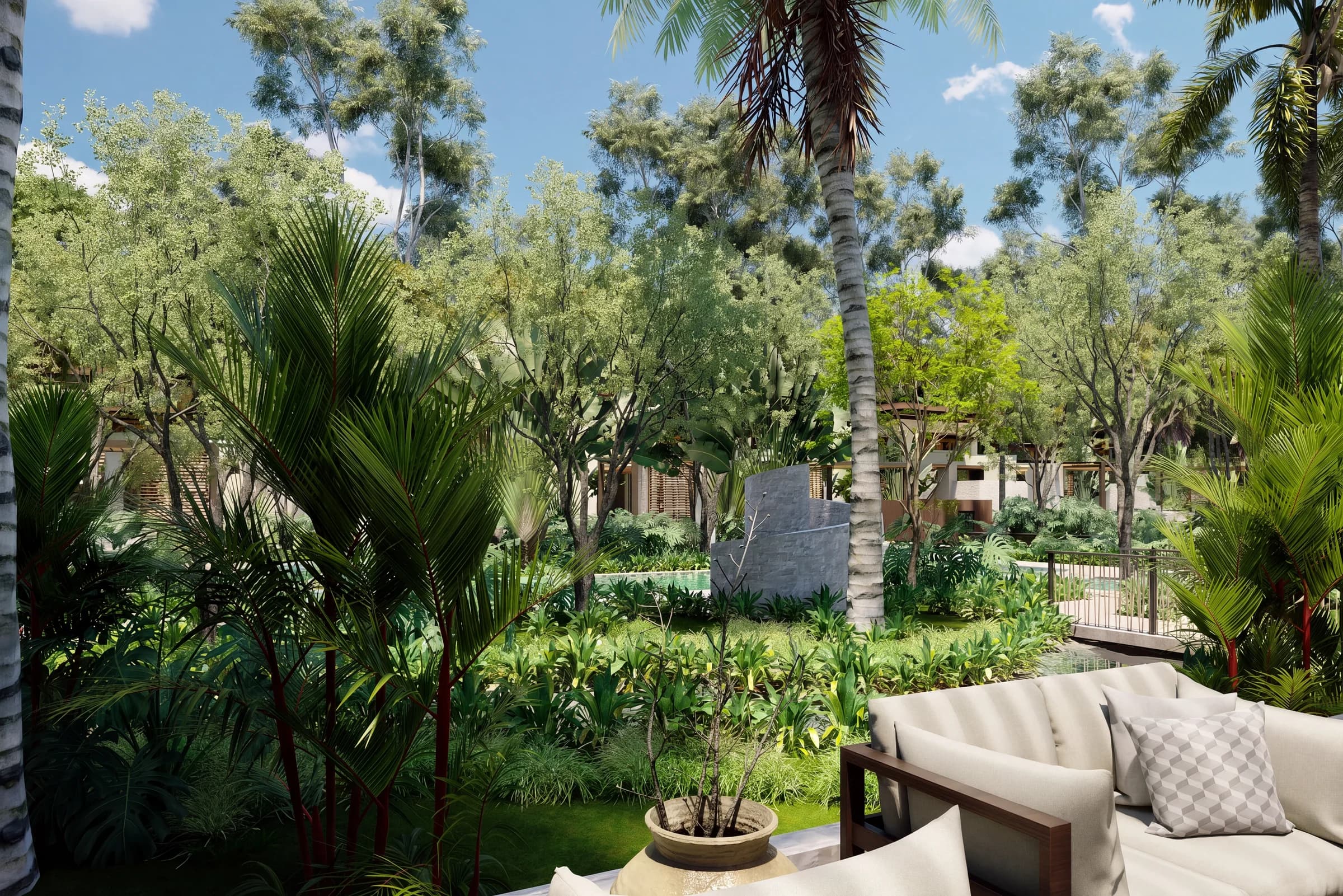 Jardines botánicos en The Oasis